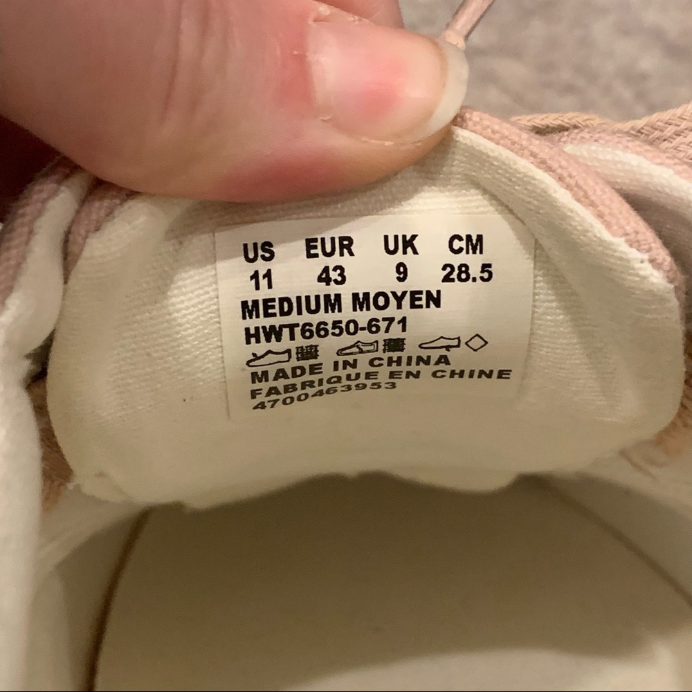 Hush Puppies Bounce Medium Moyen Sneakers Shoes // Size 11 // Blush Pink - Picture 12 of 14
